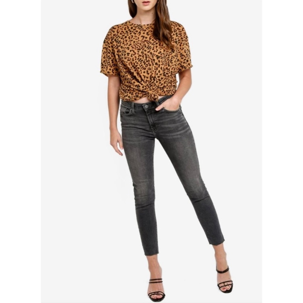 Free People Cheetah Print Ringer Tee - Picture 7 of 11
